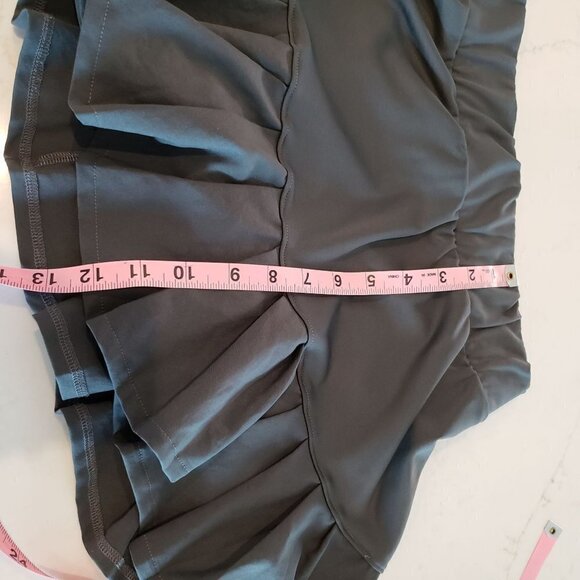 ADIDAS Primeblue Tennis Skort Grey with blue under shorts, Size Medium - Picture 6 of 10